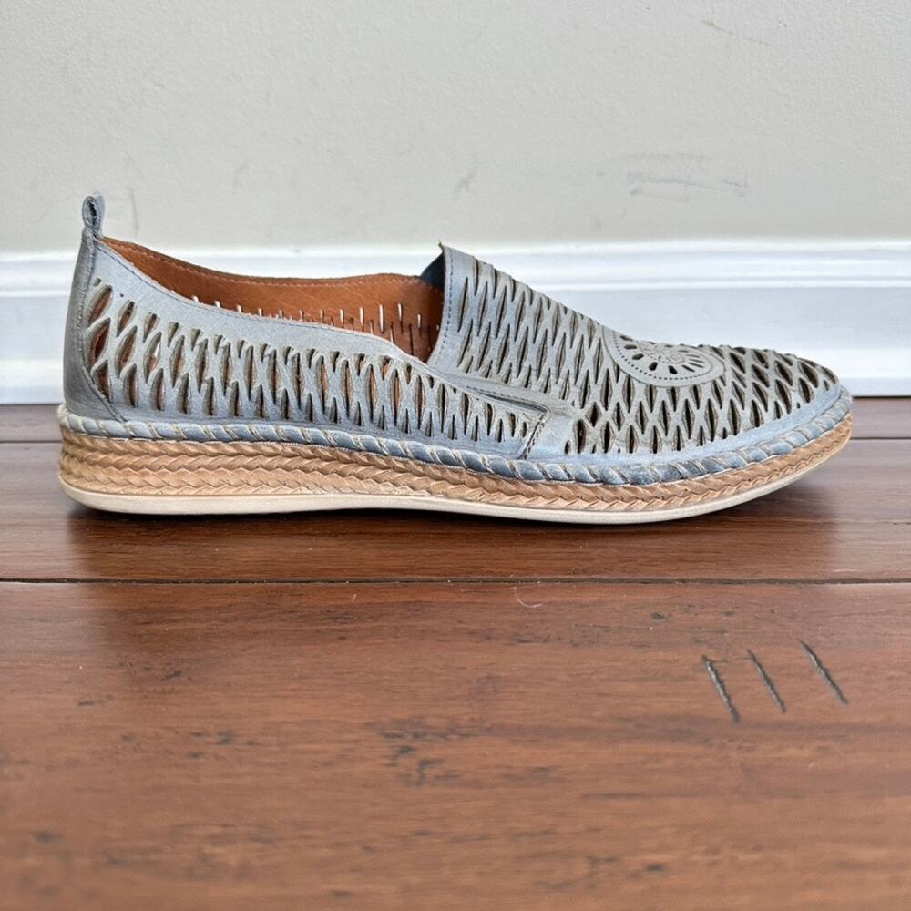 Spring Step Womens Sz 40 EU 9.5 US Newday Slip-On Shoe Leather Flats Blue - Picture 5 of 13